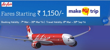 India Desire : Makemytrip Air Asia Sale : Flight Fare Starts From Rs 1099 At Makemytrip